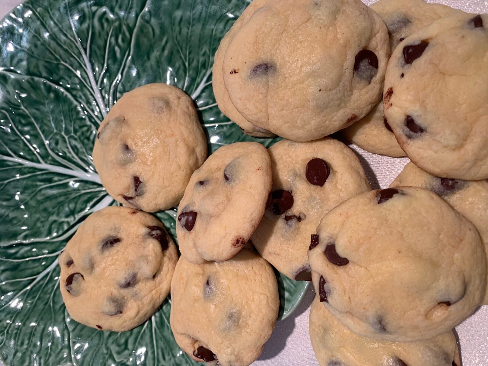 Chocolate chip cookies made with cake mix! Living with Dana