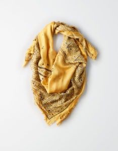 Yellow paisley scarf is everyone’s favorite
