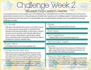 Week 2 Challenge: Food storage