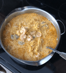 Cajun Shrimp Fettuccinne Alfredo