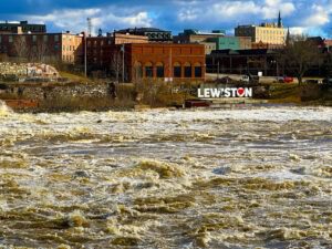 Great Falls the day after the unnamed hurricane 12-19-23