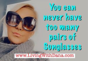 Sunglasses: Organizing challenge