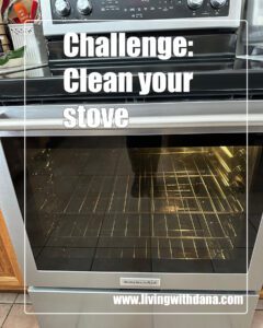 Challenge: Clean your stove