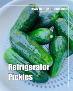 Easy refrigerator pickles, no canning