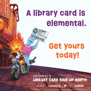 September: Library card sign-up month