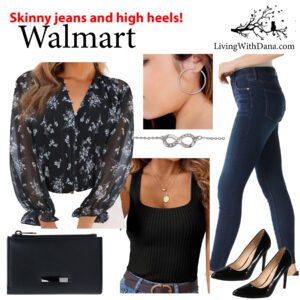 Walmart for the fashion win: skinny jeans and high heels