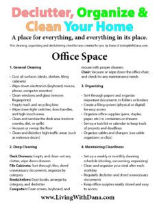 Challenge 2025 Week 28: Office – Clean Office Furniture