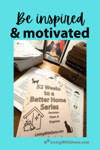 Cleaning, organizing and decluttering challenge one step at a time