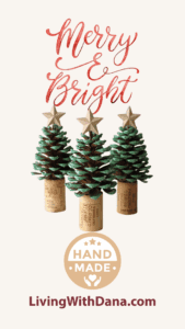 Holiday magic DIY: pine cone trees