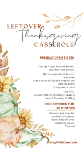 Thanksgiving Leftovers Casserole